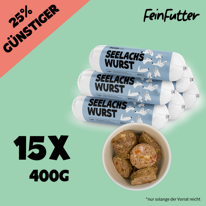 Herbstaktion: 25% Rabatt auf 15x400g Seelachs